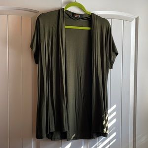 Knit cardigan short sleeve